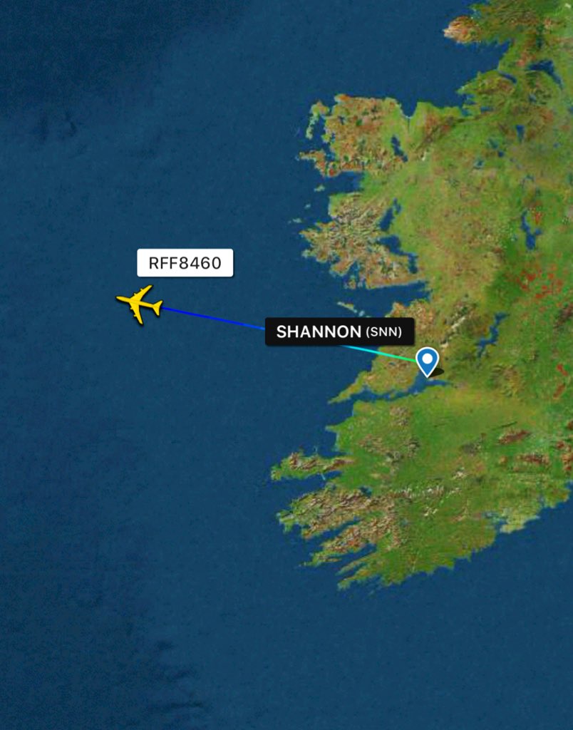 Russian Air Force contractor, 224th Flight Unit Antonov An124 Ruslan heavylifter is flying from Moscow Chkalovsky likely to New York JFK with a load of medical equipment & masks to help fight coronavirus. Heavylifter made a technical stop in Shannon. Currently over the Atlantic